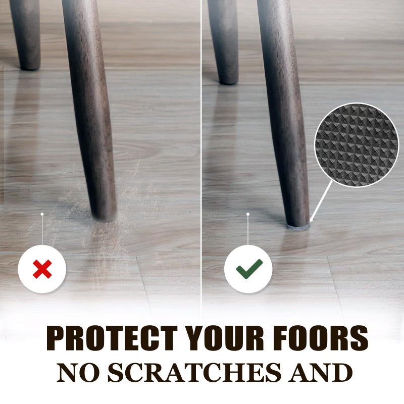 Yelanon Non Slip Furniture Pads -16 pcs 2â€ Furniture Grippers Hardwood Floors, Non Skid for Furniture Legs,Self Adhesive Rubber Feet, Anti Slide Furniture Floors Protectors for Keep Couch Stoppers - Image 3